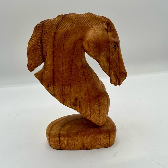 Other - Handcrafted Wooden Horse Sculpture 8 inch tall